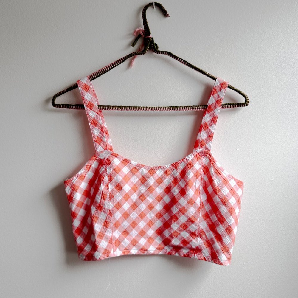 AERIE gingham crop top